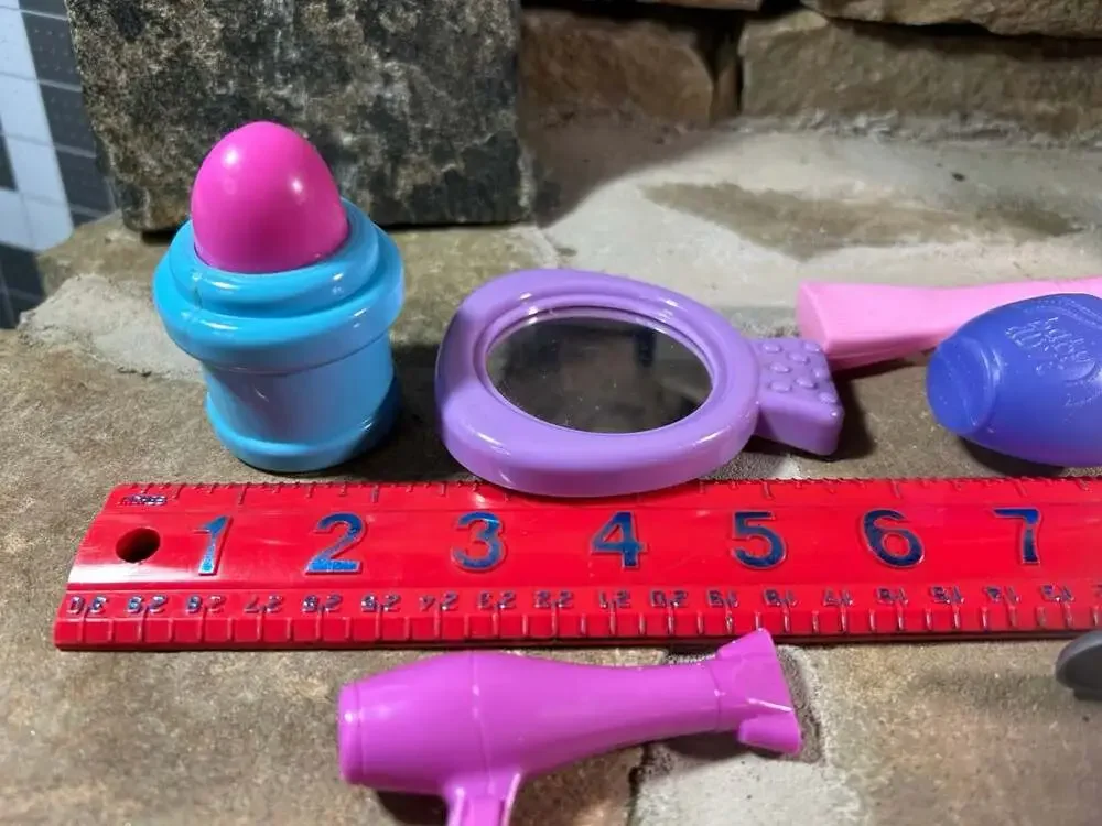 Play Beauty Doll Toys lipstick, mirror,dryer,flat iron,polish different brands
